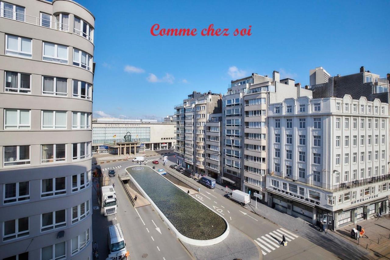 Lichtrijk En Comfortabel Hoekappartement Met Gratis Parking En Zeer Centraal Gelegen - Comme Chez Soi Ostend Exterior foto